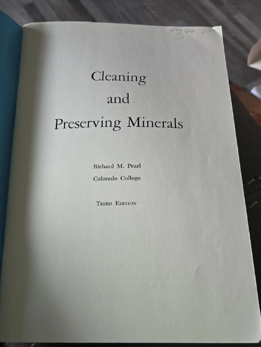 Richard M Pearl Cleaning and Preserving Minerals 3rd Revised Edition Geology - Picture 2 of 7
